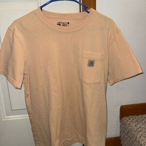 Carhartt Tan Short Sleeve Tee Heavyweight Cotton